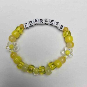 Handmade Taylor Swift "Fearless" Beaded Bracelet